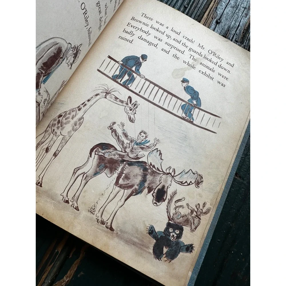 1950 Mr.‎ O'Riley and Brownie Hardcover Children bk MacLellan Schroll Bradfield